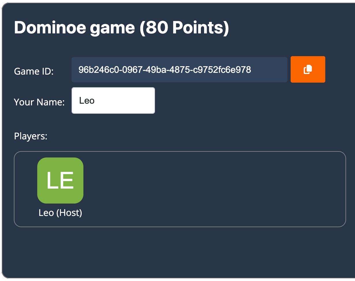 dominoes.mx user joined to game